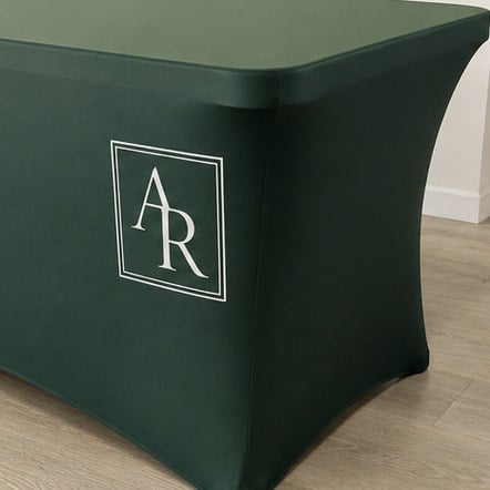 Stretch Spandex Table Covers with custom branding